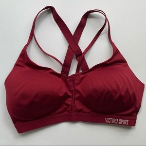 Victoria’s Secret Sport Strappy Bra Burgundy 36D
